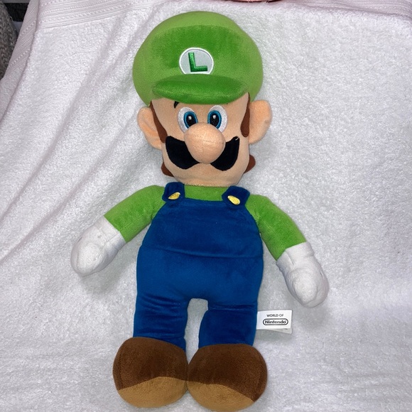Nintendo Toys World Of Nintendo Large Plush Luigi Doll Poshmark
